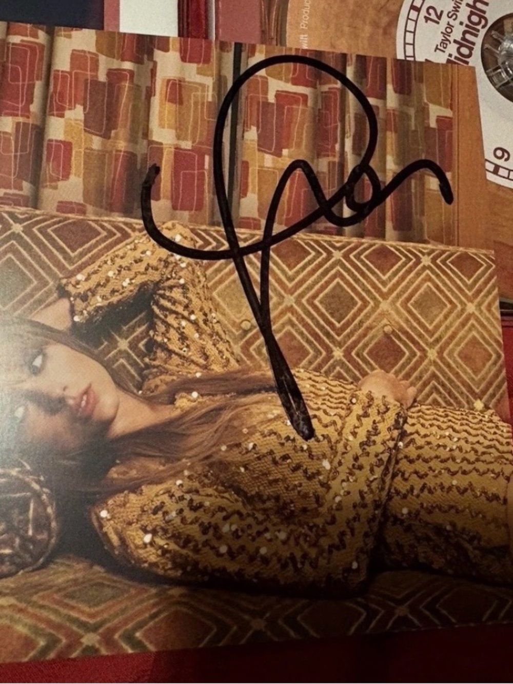 Taylor Swift “Midnights” CD Booklet with Autograph